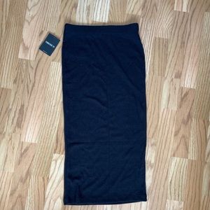 Ribbed Bodycon Midi Skirt